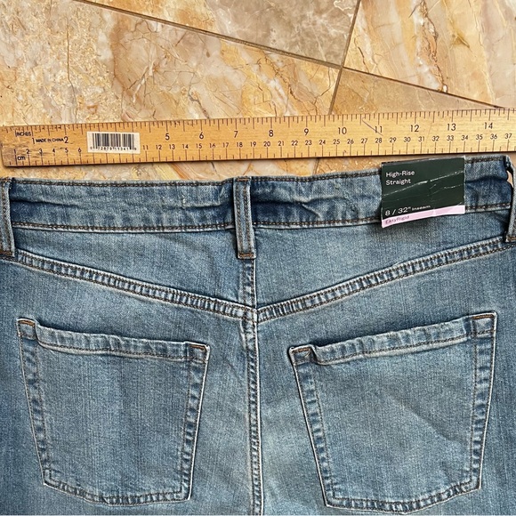 NWT Wild Fable High-Rise Straight Jeans Size 8 - Picture 2 of 9